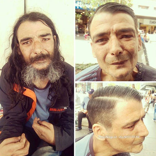 اصلاح موی بی‌خانمان ها برای مبارزه با اعتیاد