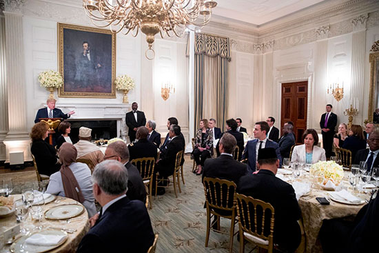 اولین ضیافت افطاری ترامپ در کاخ سفید