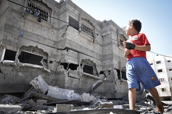 تصاویری از ویرانی خانه ها در غزه