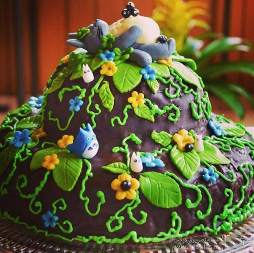 تزیین بامزه و زیبای کیک به روش توتورویی