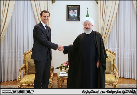 بشار اسد به دیدار روحانی رفت