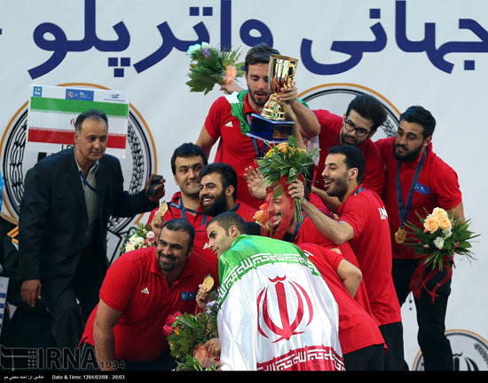 قهرمانی مقتدرانه تیم واترپلوی ایران +عکس