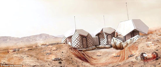خانه‌ها در مریخ و ماه این‌گونه ساخته می‌شوند