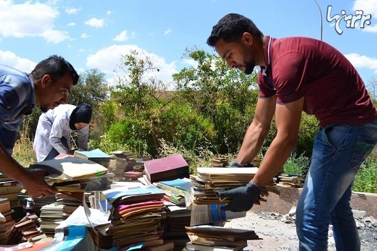 بازسازی کتابخانه ویران شده موصل توسط یک ناشناس