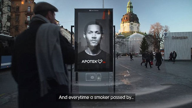 بیلبورد تبلیغاتی خلاقانه در جهت ترک سیگار
