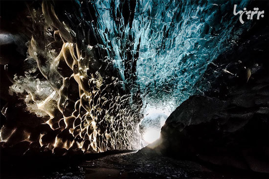 غارهای یخی اسرارآمیز یا نقاشی‌های انتزاعی؟