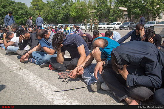 دستگیری ۱۴۰ سارق و زورگیر حرفه‌ای