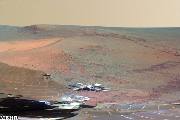 تصاویری با چشم انداز وسیع از مریخ