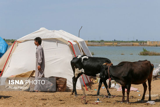 کمپ سیل‌زدگان منطقه «خسرج»