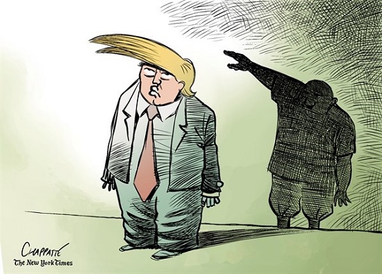 کاریکاتور: سایه عجیب آقای رئیس جمهور