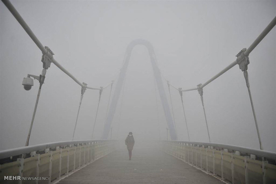 آلودگی شدید هوا در چین‎