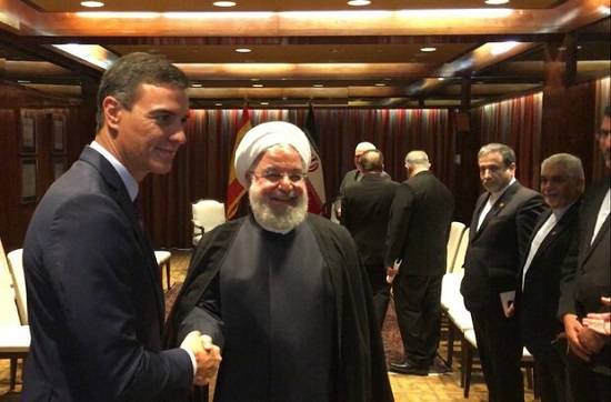روحانی با نخست‌وزیر اسپانیا دیدار کرد