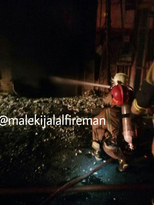 آتش‌سوزی مهیب خانه دو طبقه در خیابان سراج
