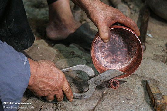 هنر مسگری در بازار سنتی یزد