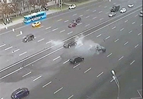تصادف مرگبار ماشین امنیتی پوتین