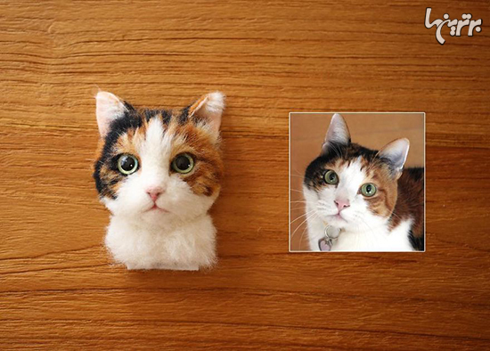 گربه‌های فوق العاده واقعی هنرمند ژاپنی از جنس نمد