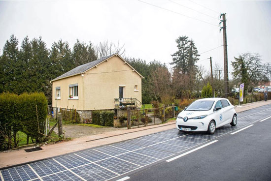 نخستین جاده خورشیدی در فرانسه افتتاح شد