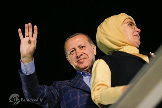 اردوغان در جشن پیروزی