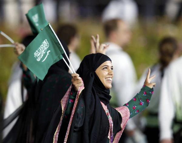 زن عربستانی در المپیک لندن +عکس