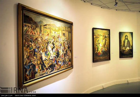 نمایشگاه نقاشی های مذهبی قهوه خانه ای