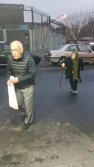 تصاویری از زوج سالمند که سوژه شد