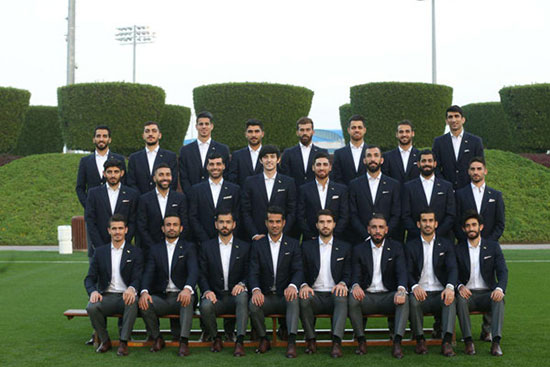 اعضای تیم ملی فوتبال ایران با لباس جدید