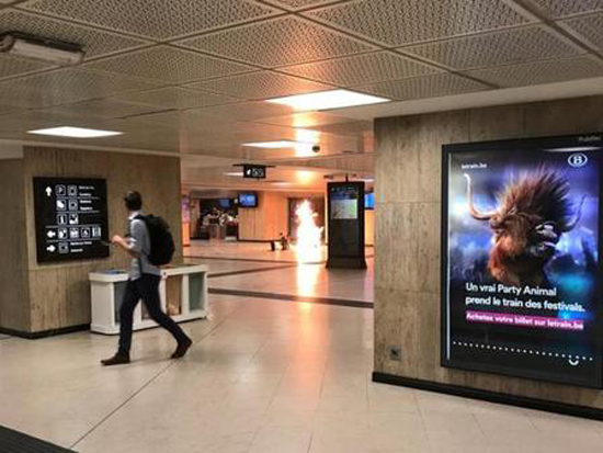 انفجار تروریستی در مترو بروکسل