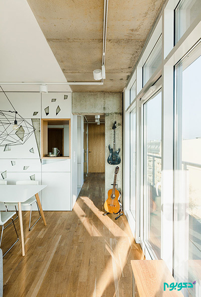 برش‌های هندسی هنری و جذاب در دیزاین آپارتمان