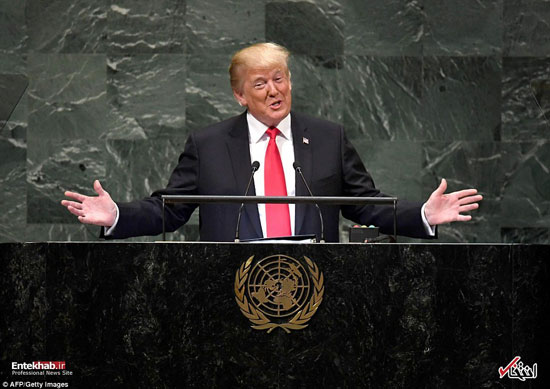 خانواده ترامپ هنگام سخنرانی وی در سازمان ملل