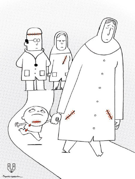 کارتون: فاجعه پزشکی در اصفهان