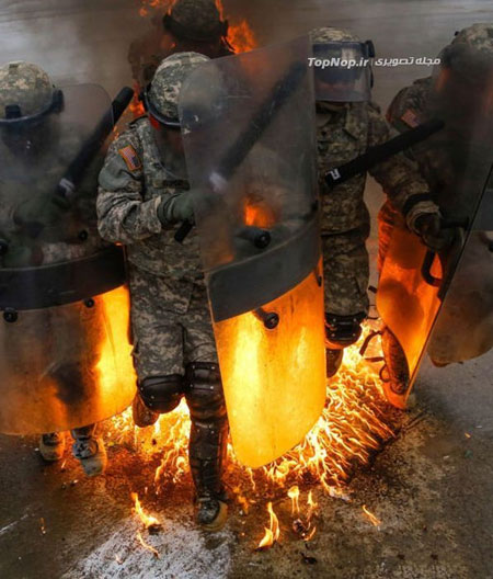 عکس: آموزش نیروهای ضد شورش