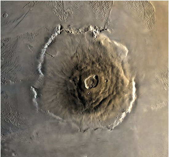 بزرگترین آتش‌فشان منظومه شمسی +عکس