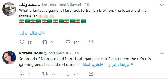 حمایت کاربران توییتر کشورهای عربی از ایران