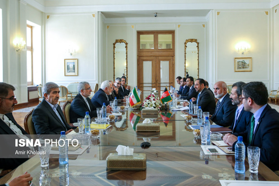 دیدار ظریف با وزیر خارجه افغانستان