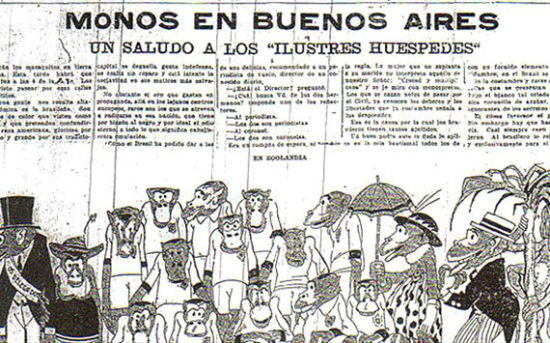 کنایه روزنامه آرژانتینی به برزیلی ها در سال 1920
