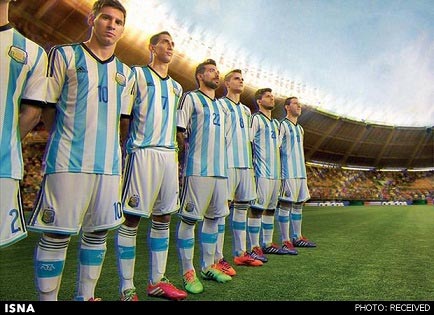 پیراهن آرژانتین در جام جهانی 2014 +عکس