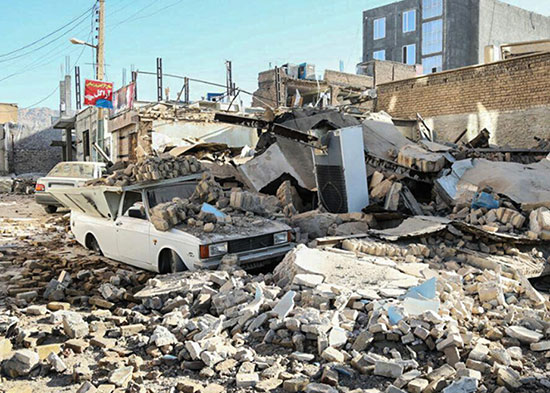 زلزله با ماشین‌ها چه کار کرد