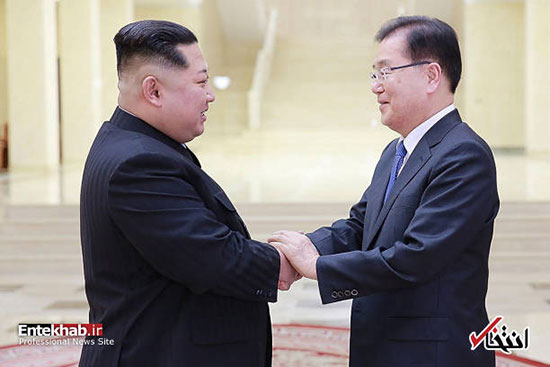 دیدار هیات بلندپایه کره جنوبی با رهبر کره شمالی