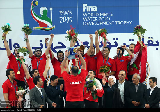 قهرمانی مقتدرانه تیم واترپلوی ایران +عکس