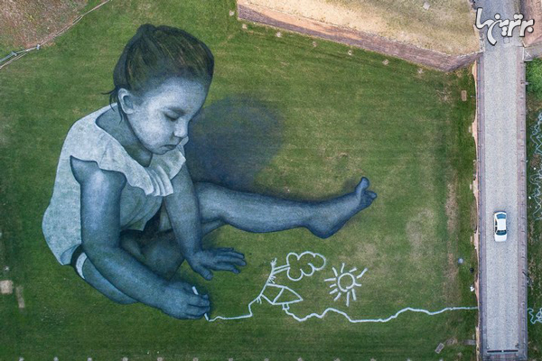 نقاشی های غول پیکر دیدنی با عنوان پیامی از آینده