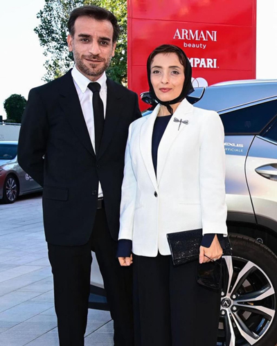 شهرام مکری و همسرش در جشنواره ونیز ۲۰۲۱