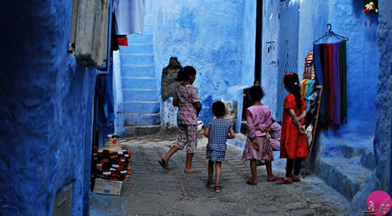 «شهر آبی» حیرت انگیز مراکش +عکس