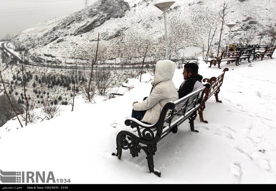 عکس: بارش نخستین برف زمستانی در تهران