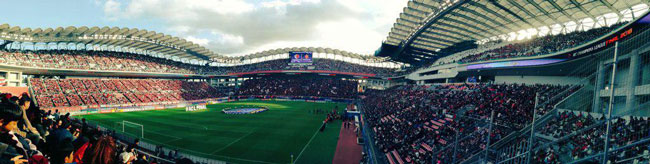 تصویر پانوراما از استادیوم «کاشیما ساکر»