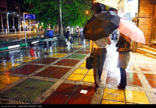 تصاویری متفاوت از تهران در شب گذشته