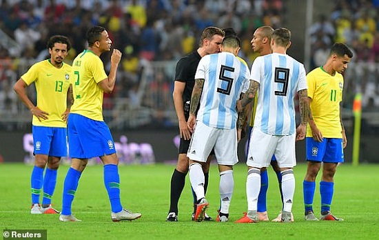 پیروزی برزیل مقابل آرژانتین در دقیقه ۳+۹۰
