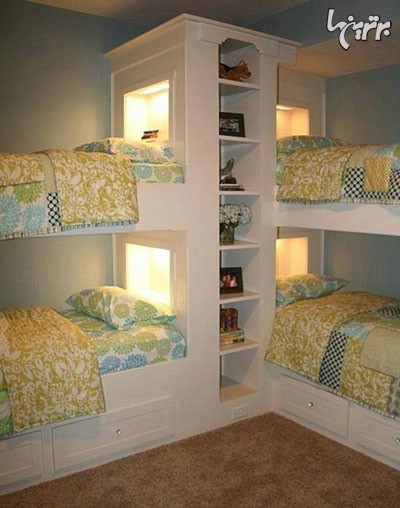 آلبوم عکس: تختخواب‌های چند طبقه برای بچه‌ها