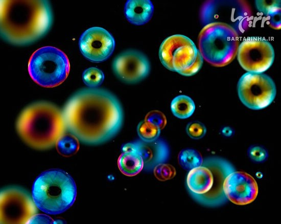 تصاویری زیبا و جالب از لحظه ترکیدن حباب