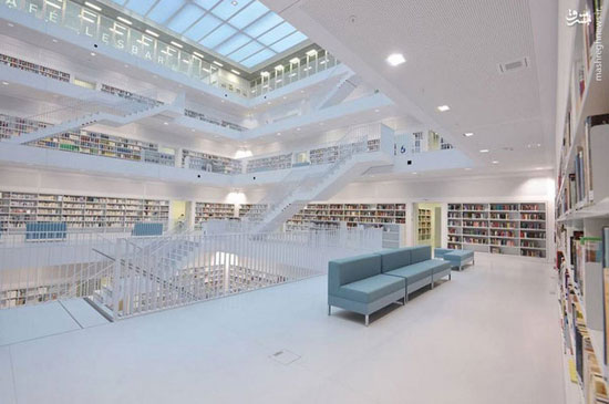 معماری بی‌نظیر کتابخانه اشتوتگارت