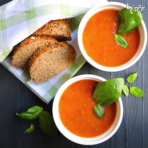 طرز تهیه سوپ گوجه فرنگی؛ سبک و تابستانه